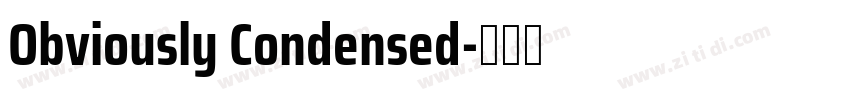 Obviously Condensed字体转换